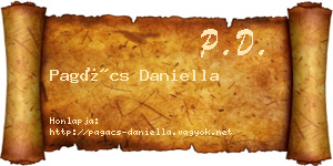Pagács Daniella névjegykártya